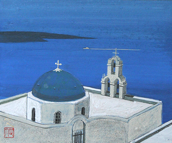 「サントリーニの朝」　3号