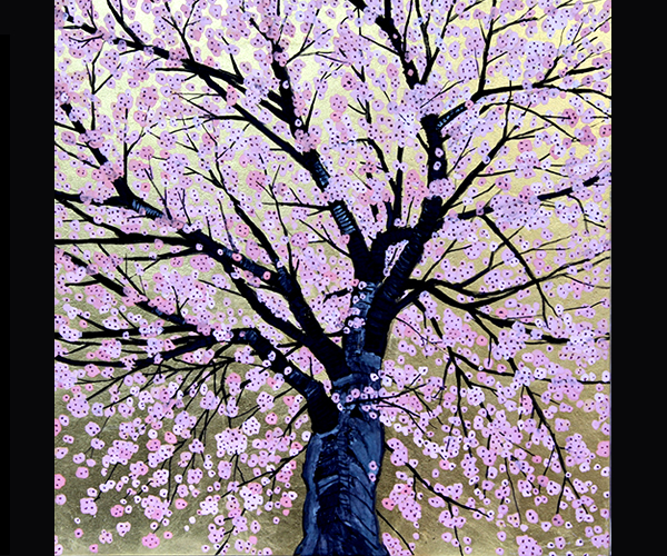 「桜花を仰ぐ」　S5号